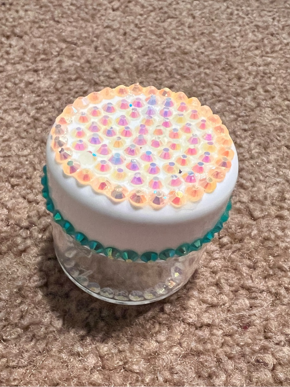 Bedazzled lotion container